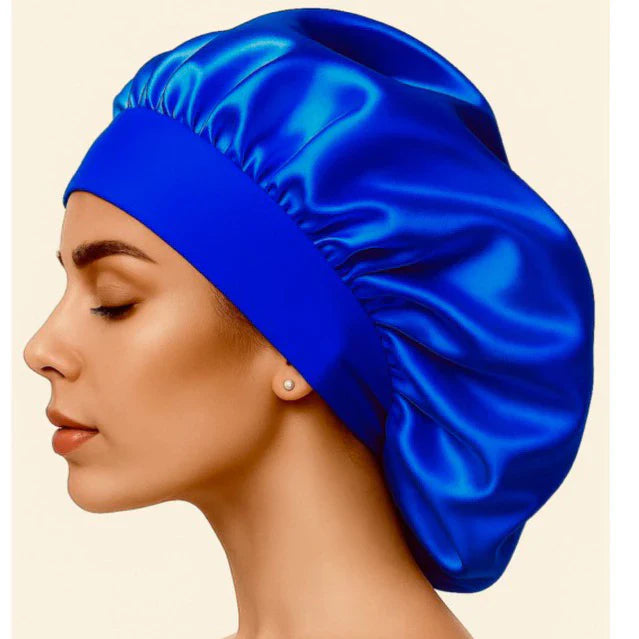 Touca de Cetim com Faixa Larga Anti Frizz | Proteção e Hidratação Capilar – Beleza Dela