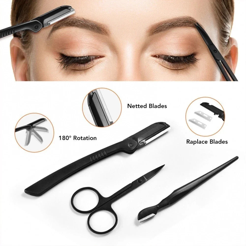 Kit Aparador de Sobrancelhas 11 Peças Profissional – Beleza Dela
