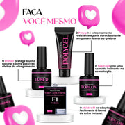 Kit Polygel Alongamento de Unhas Completo com Cabine UV – Beleza Dela