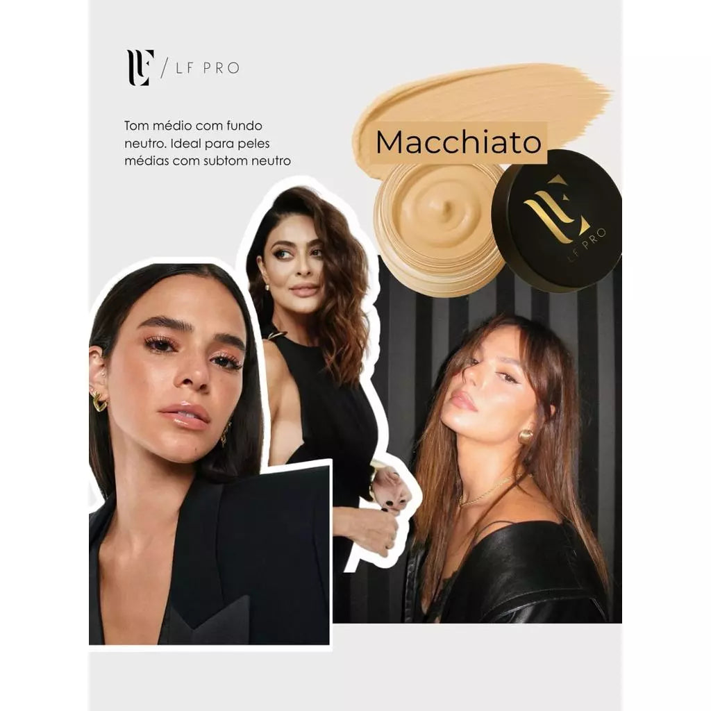 Kit Corretivo Camuflagem LF Pro + Esponja Face Perfect + Pincel – Beleza Dela