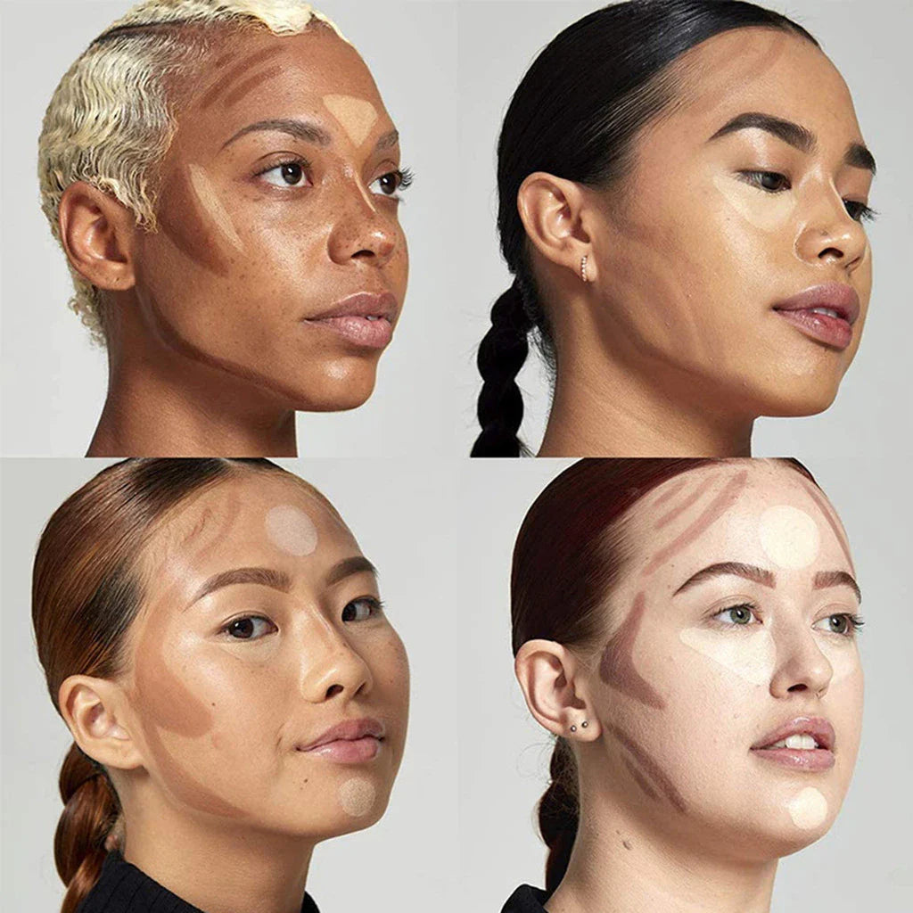 Bastão Contorno e Iluminador 2 em 1 Chic & Fun | Maquiagem Profissional – Beleza Dela