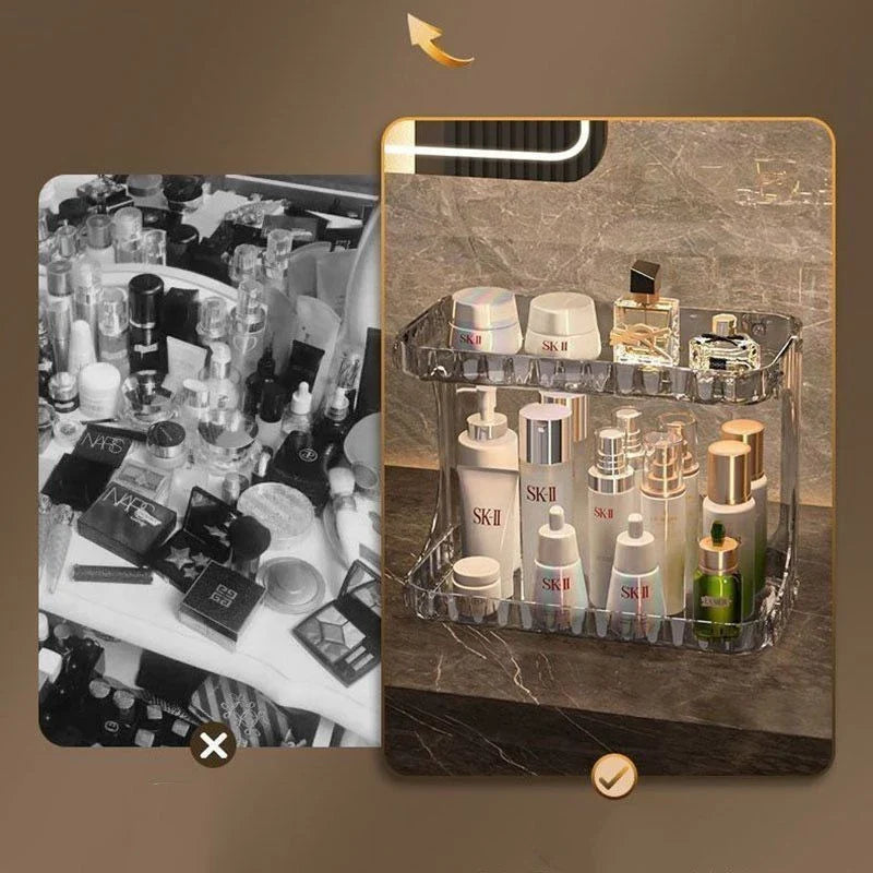 Organizador de Maquiagem Acrílico Diamante Multiuso – Beleza Dela